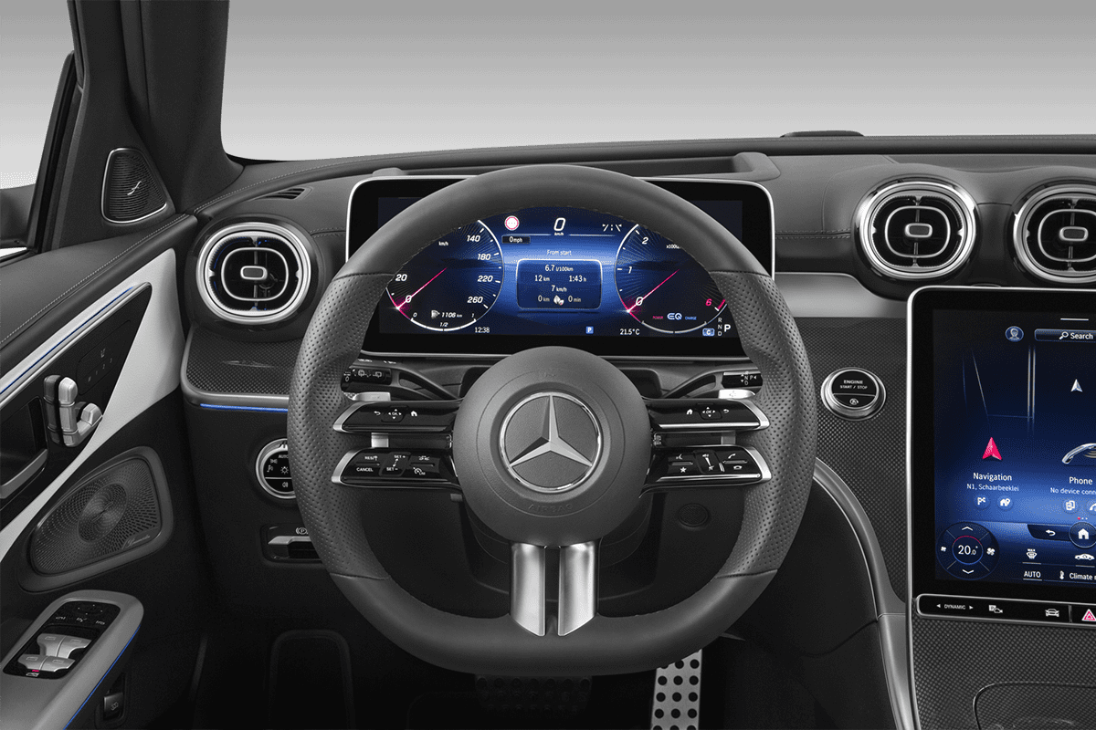 Lenkrad eines Mercedes C-Klasse T-Modell 