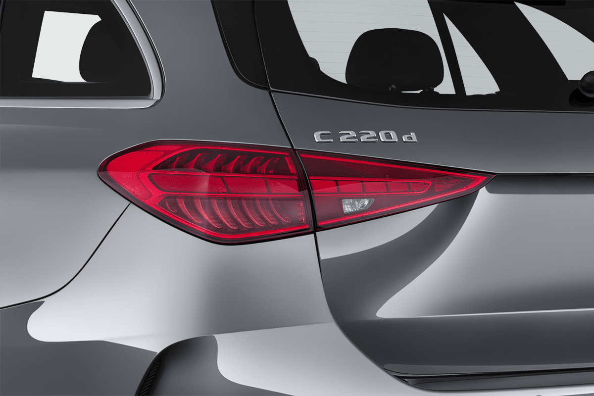 Heckleuchten eines Mercedes C-Klasse T-Modell 