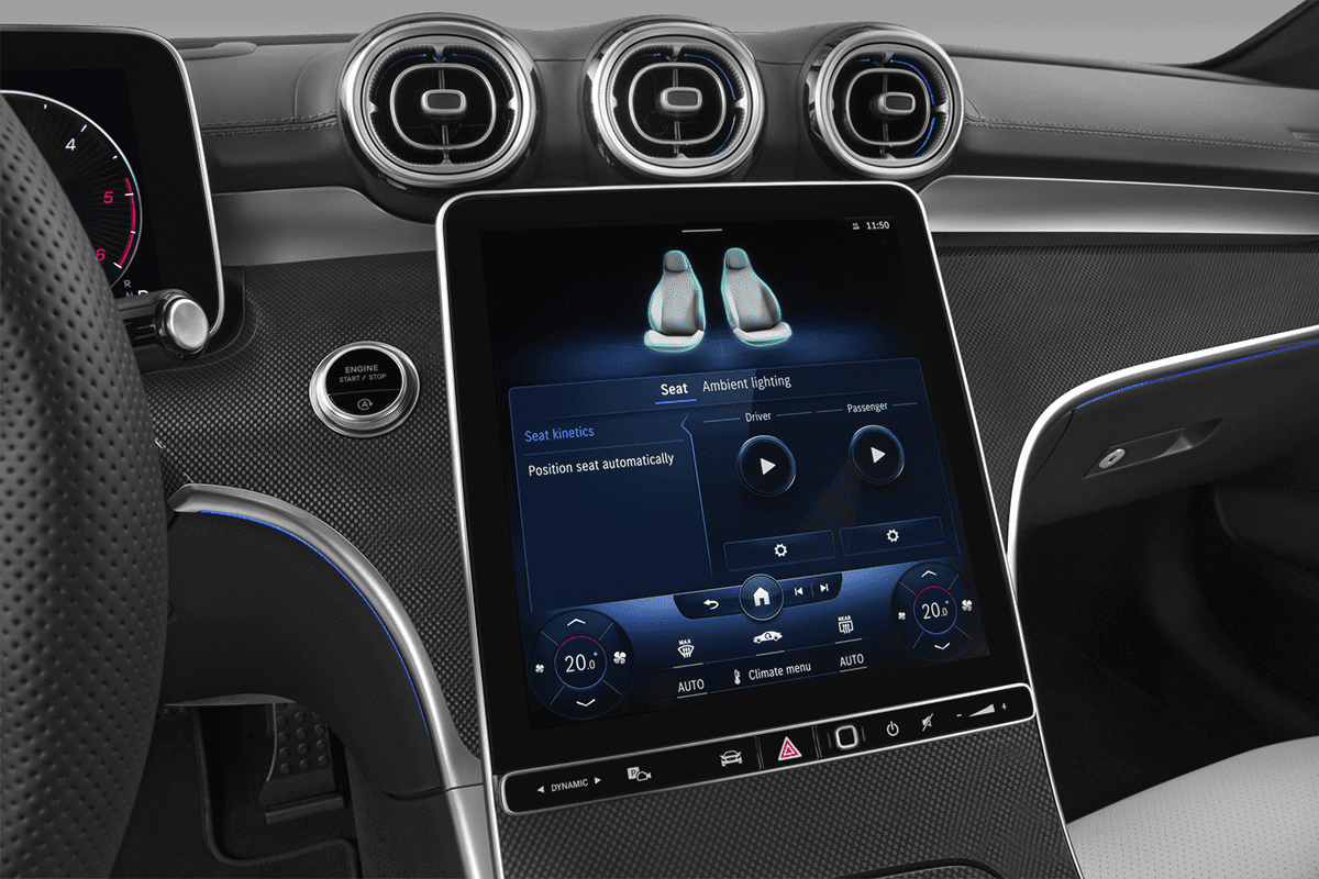 Klimasteuerung eines Mercedes C-Klasse T-Modell 