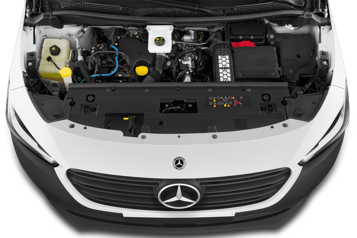 Motorraum eines Mercedes Citan Kastenwagen
