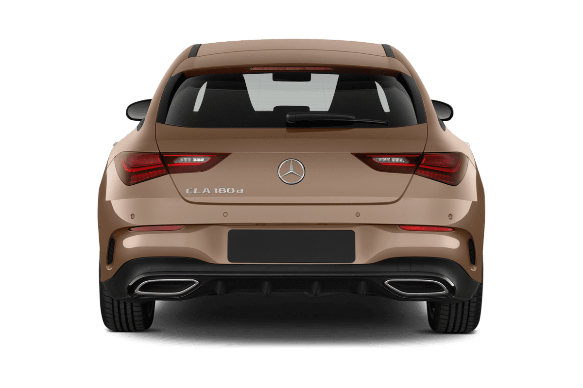 Heckansicht eines Mercedes CLA Shooting Brake