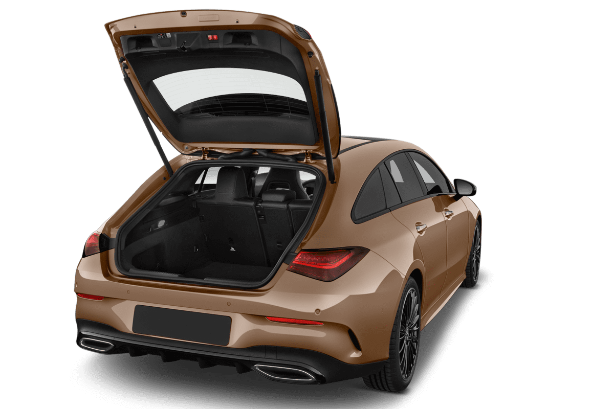 Kofferraum eines Mercedes CLA Shooting Brake