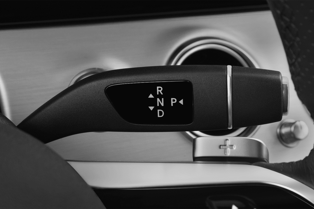 Schaltknüppel eines Mercedes E-Klasse T-Modell Plug-in-Hybrid