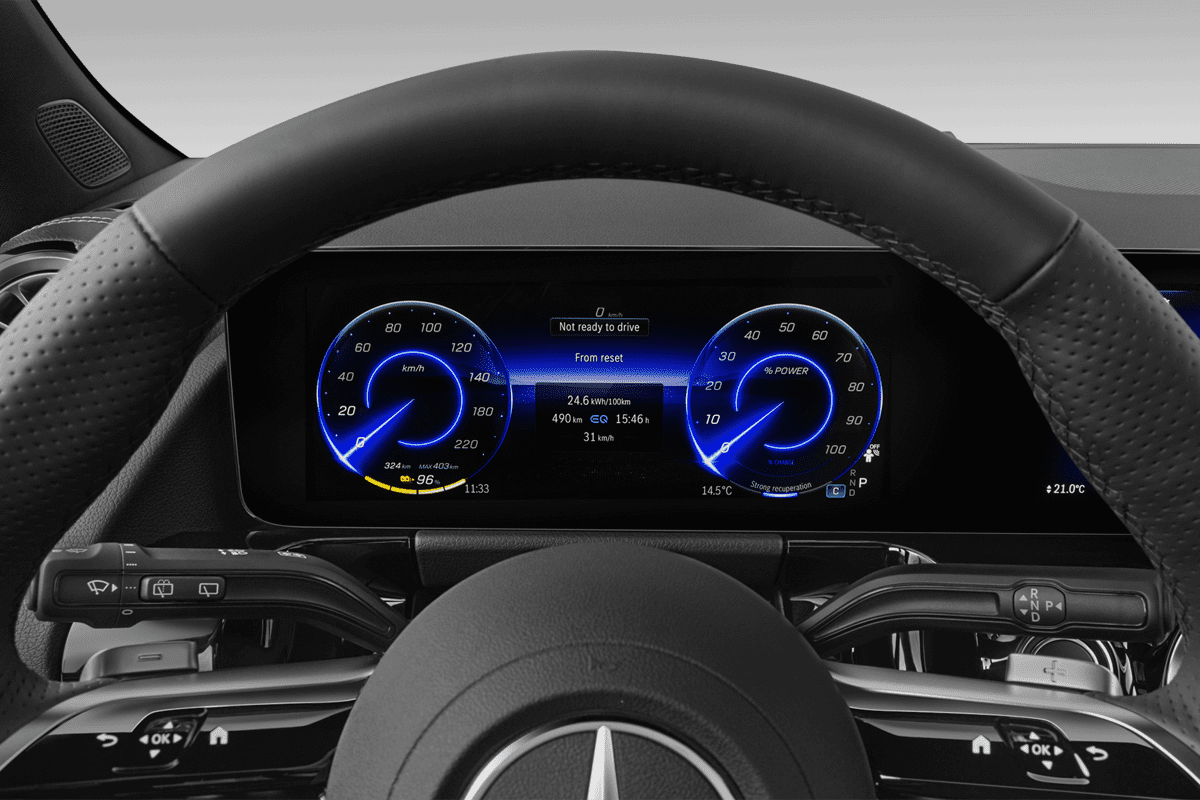 Kombiinstrument eines Mercedes EQA