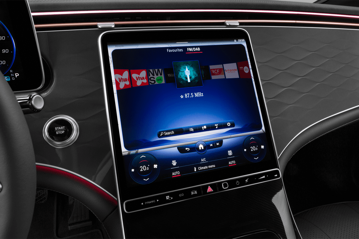 Audiosystem eines Mercedes EQE