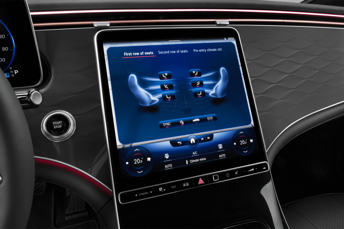 Klimasteuerung eines Mercedes EQE