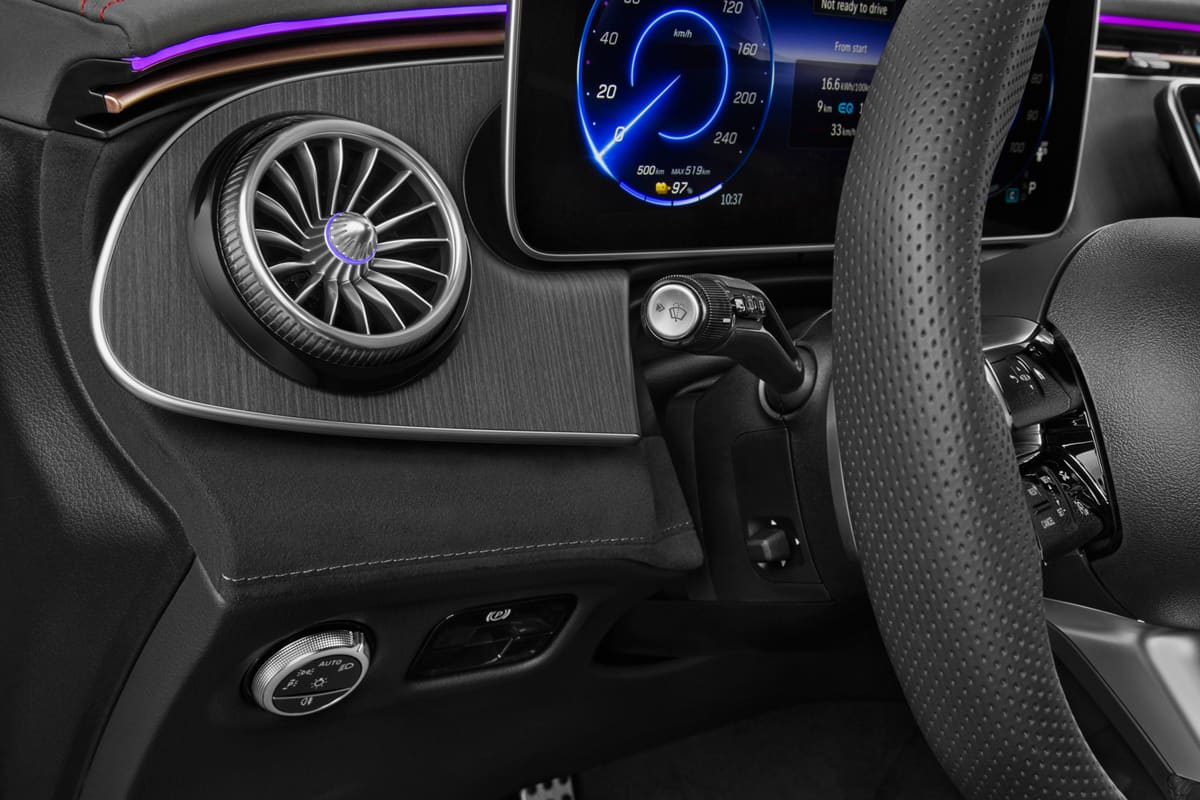 Lüftung eines Mercedes EQE SUV