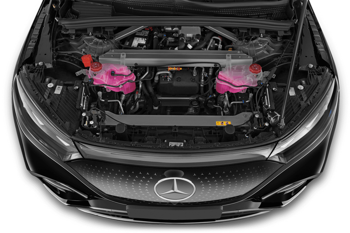 Motorraum eines Mercedes EQE SUV