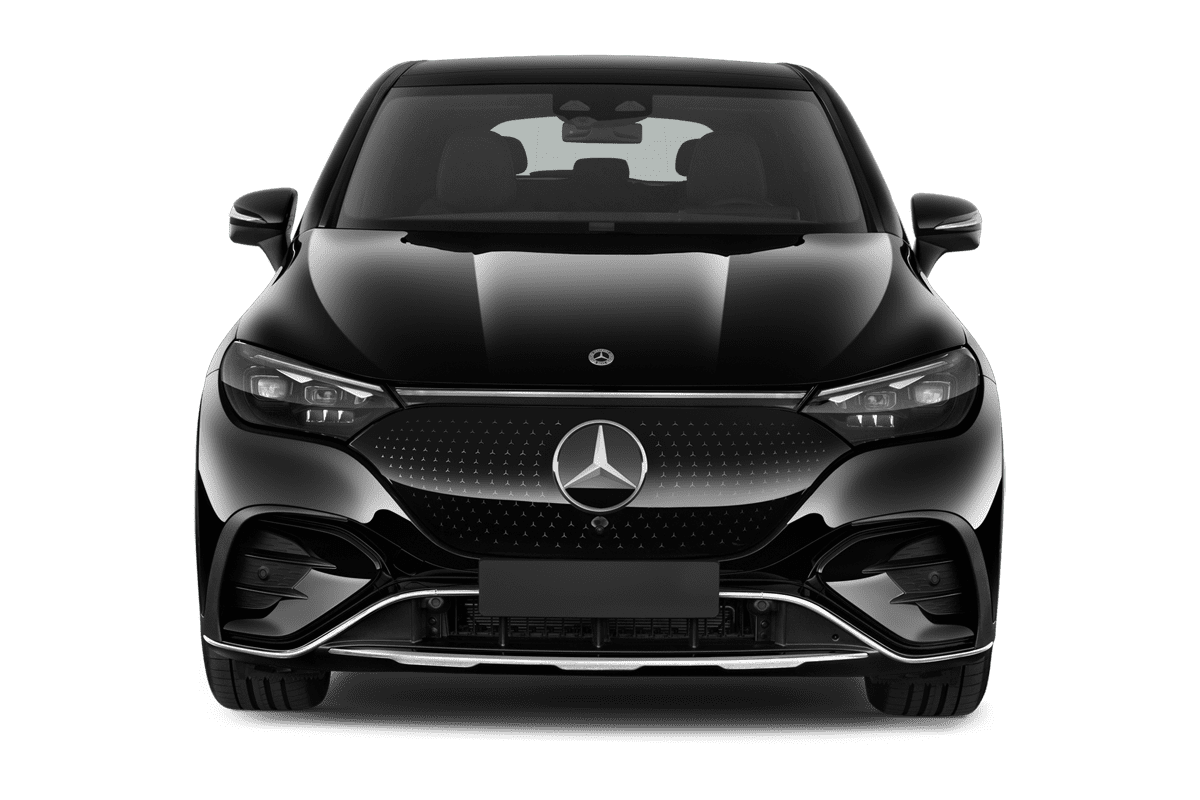 Frontansicht eines Mercedes EQE SUV, freigestellt