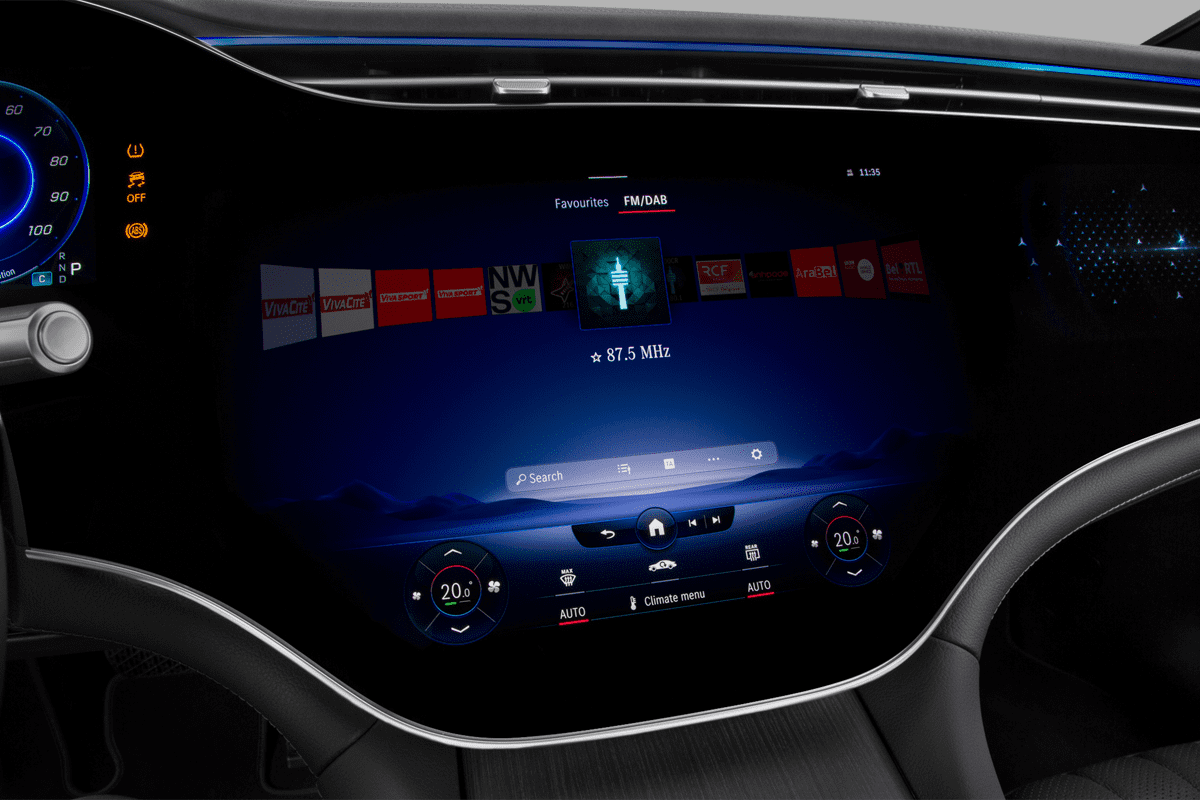 Audiosystem eines Mercedes EQS