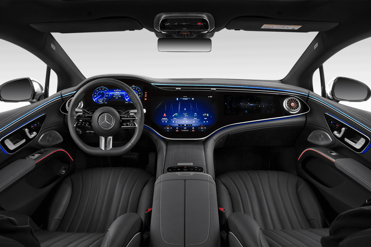 Armaturenbrett eines Mercedes EQS