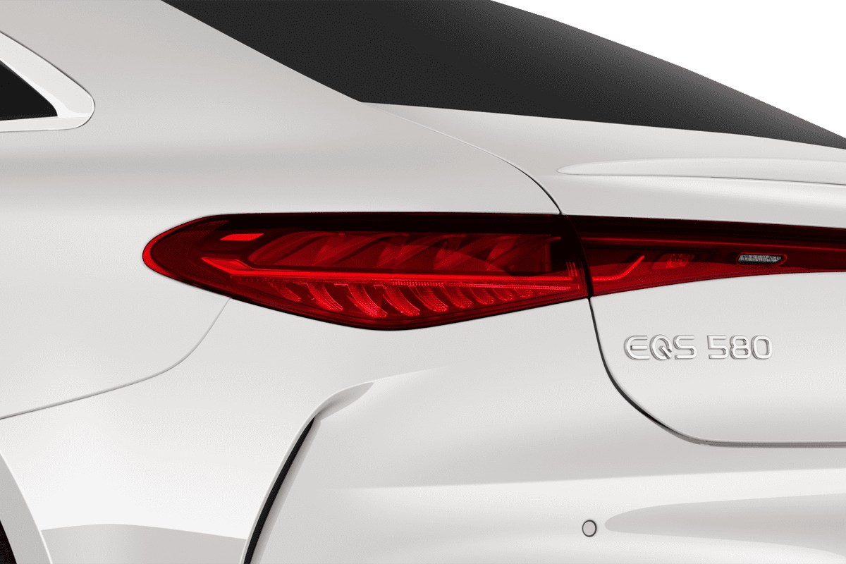 Heckleuchten eines Mercedes EQS