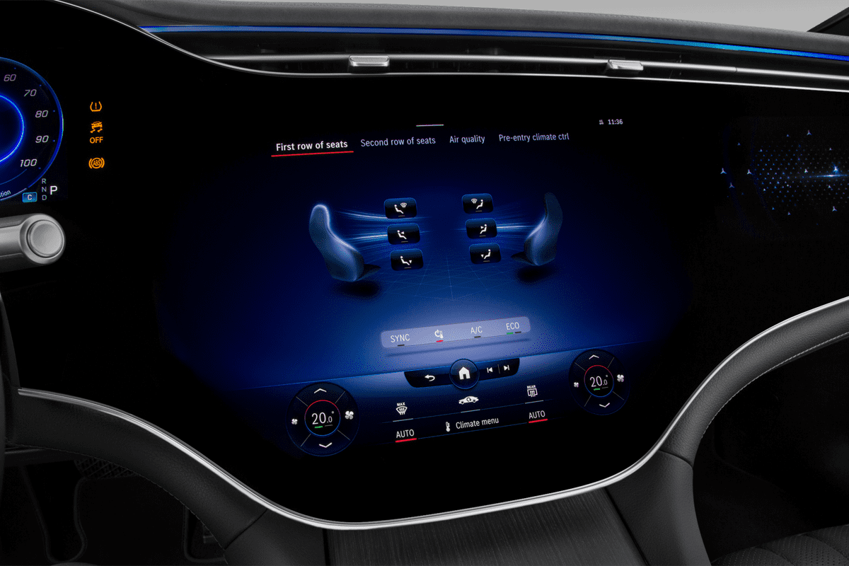 Klimasteuerung eines Mercedes EQS