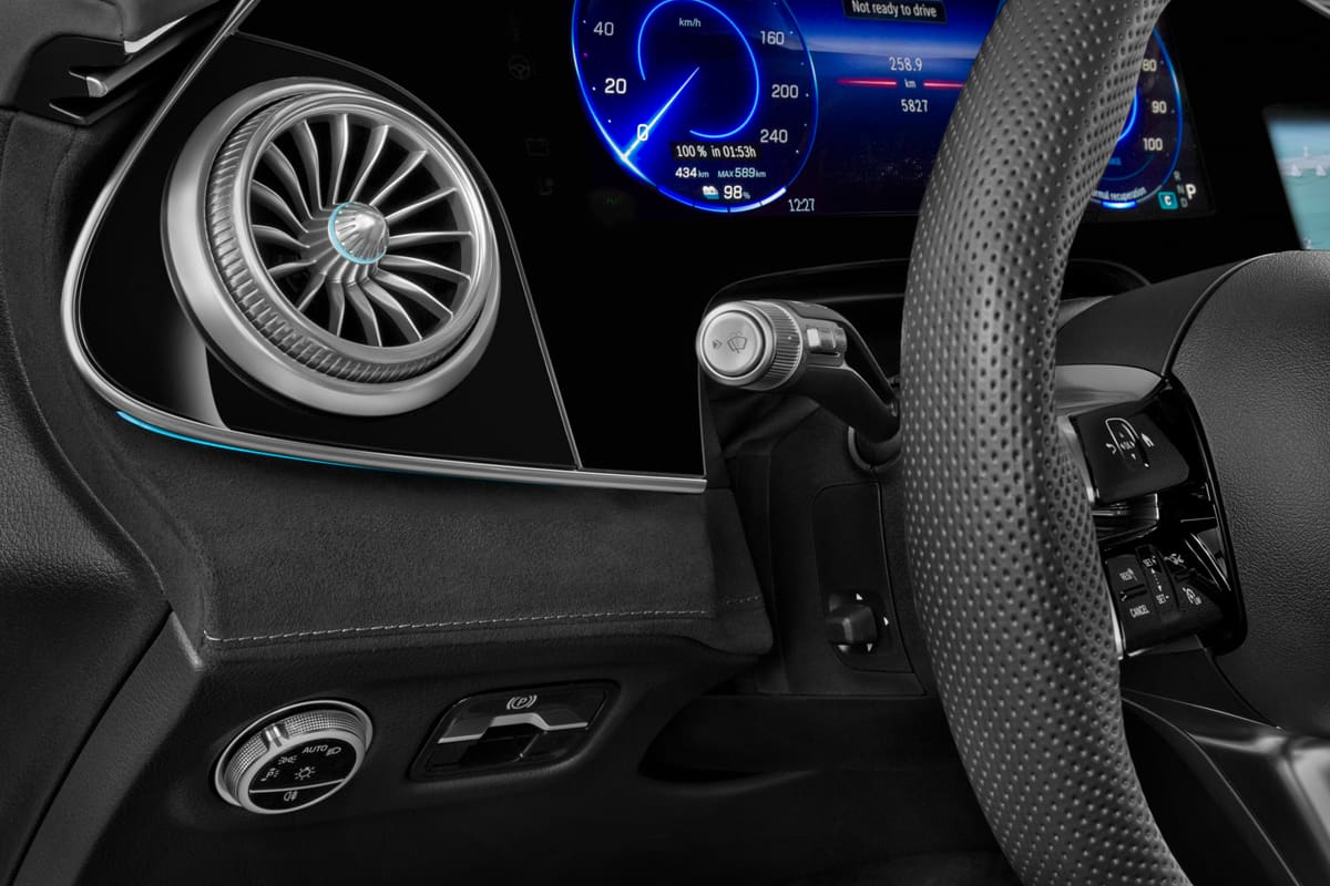 Lüftung eines Mercedes EQS SUV