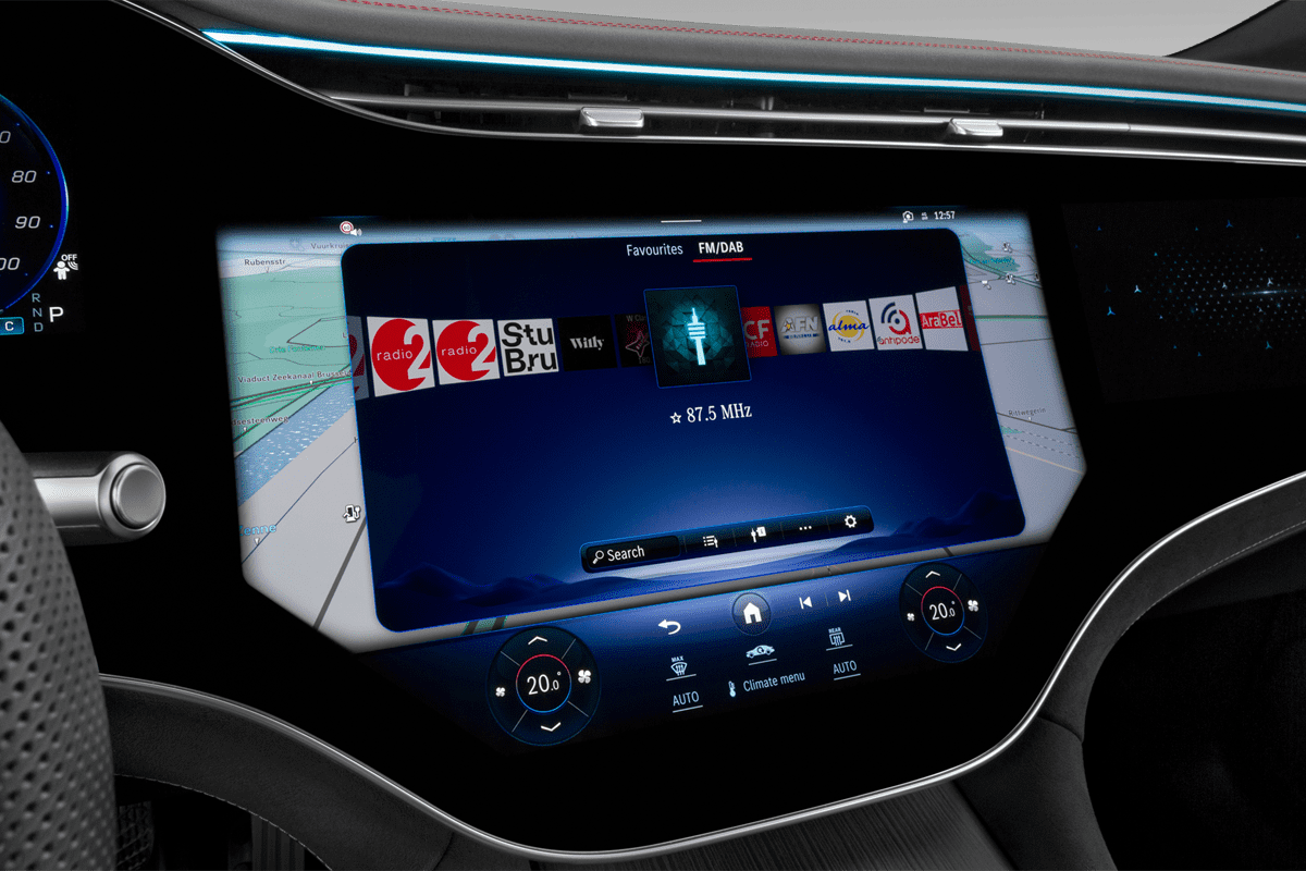 Audiosystem eines Mercedes EQS SUV