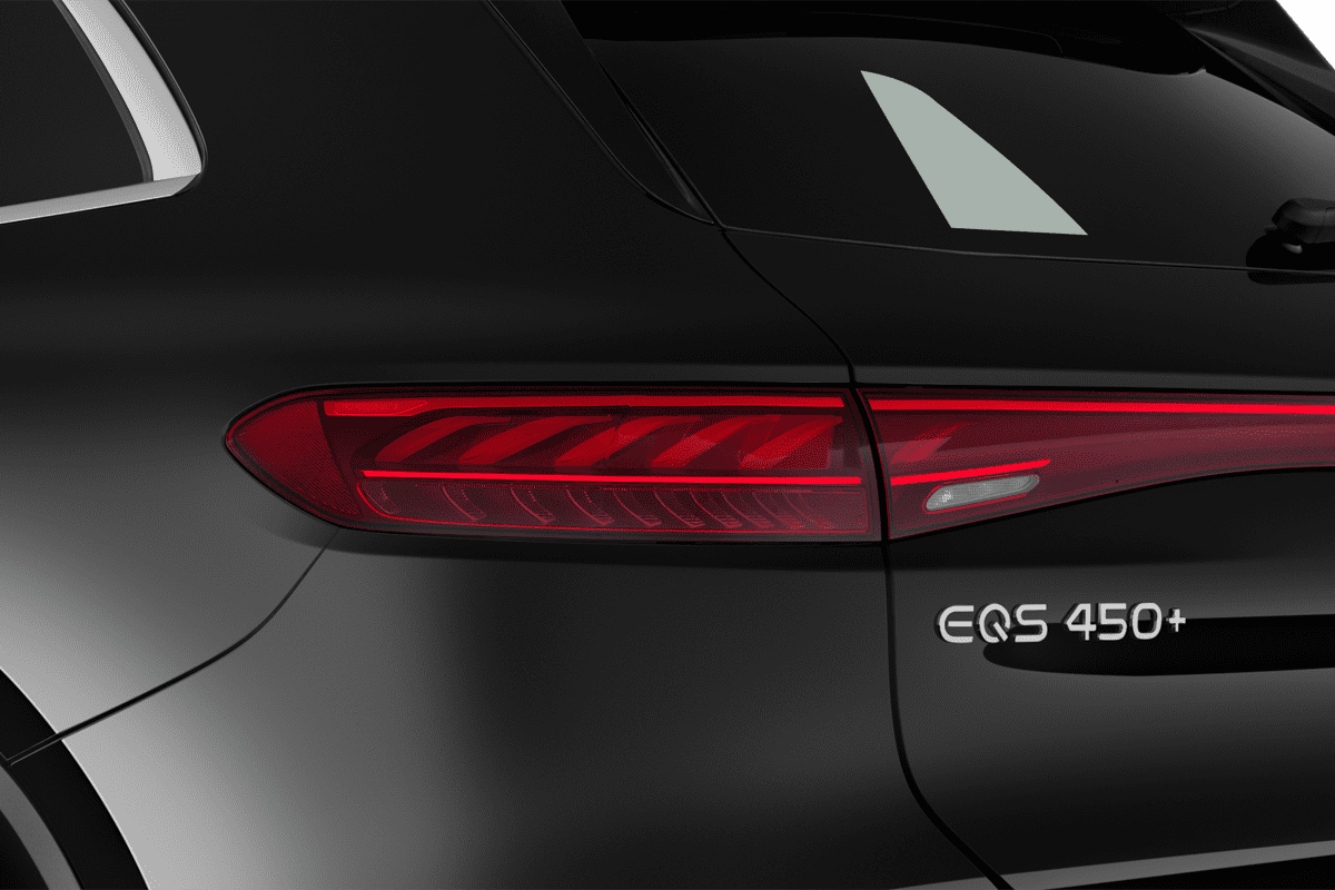 Heckleuchten eines Mercedes EQS SUV