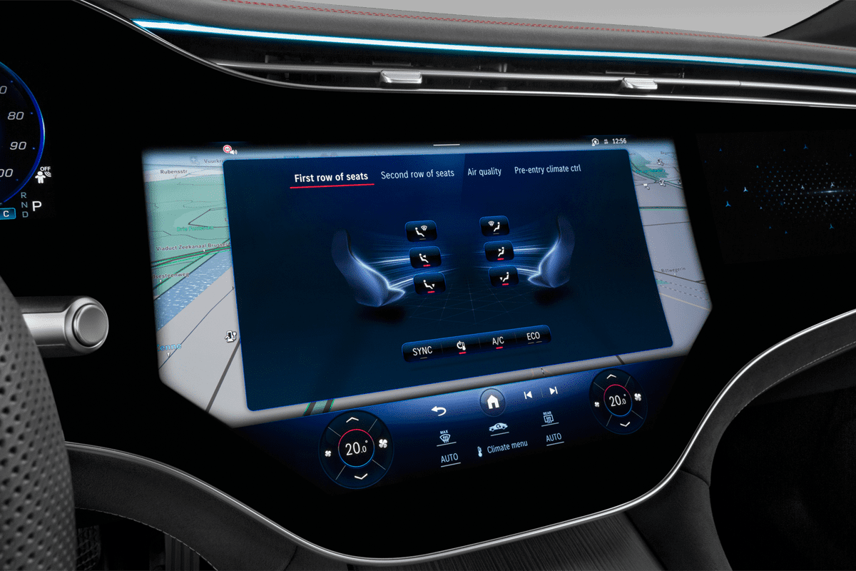 Klimasteuerung eines Mercedes EQS SUV