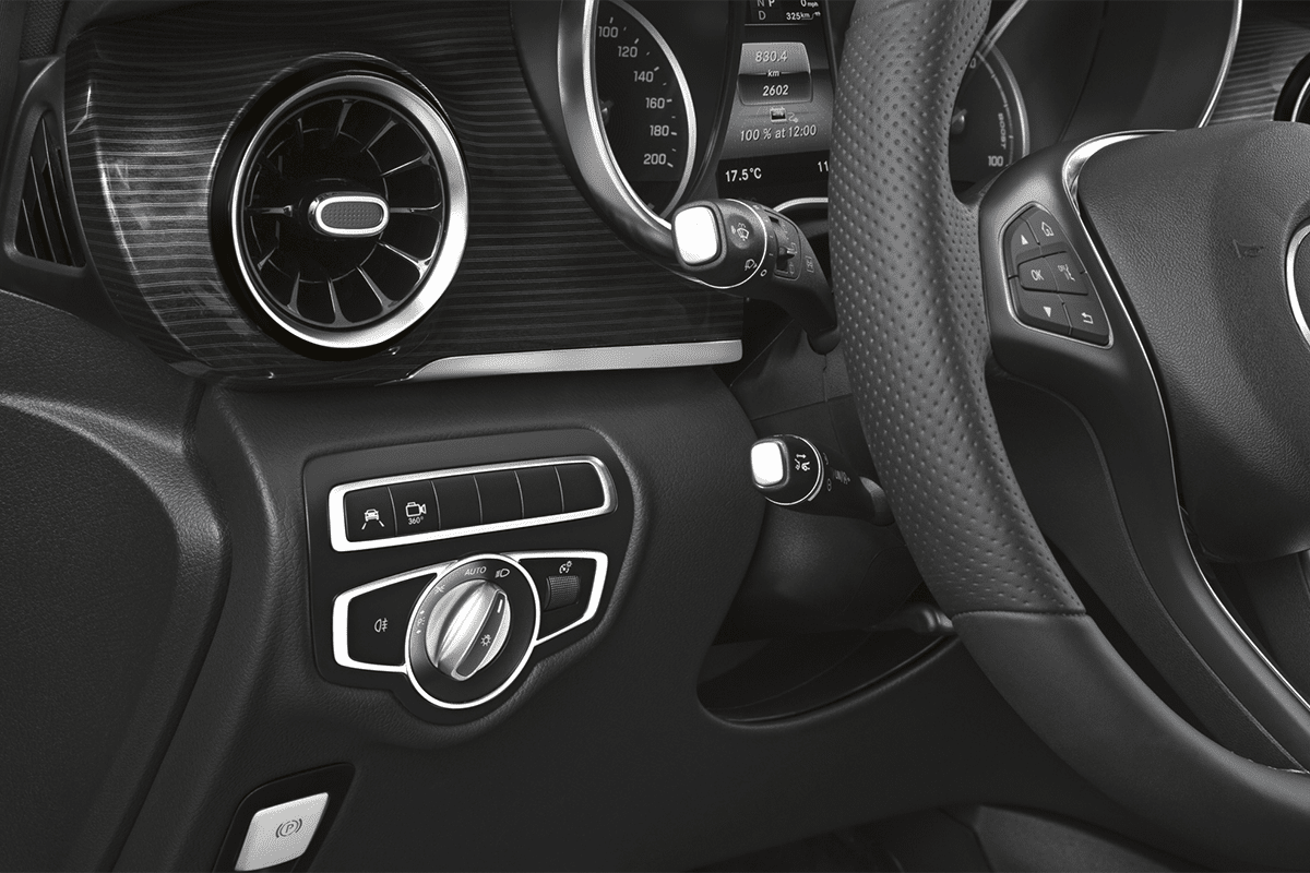 Lüftung eines Mercedes EQV