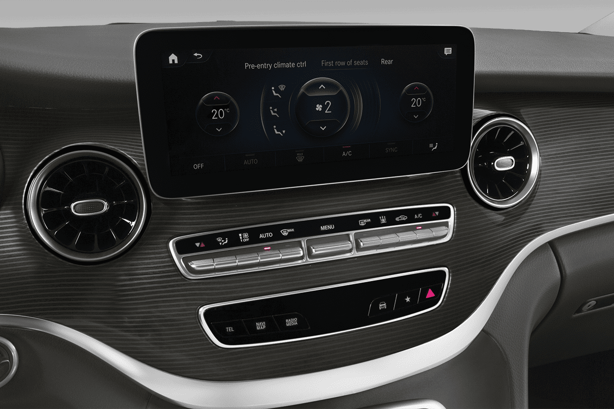 Klimasteuerung eines Mercedes EQV