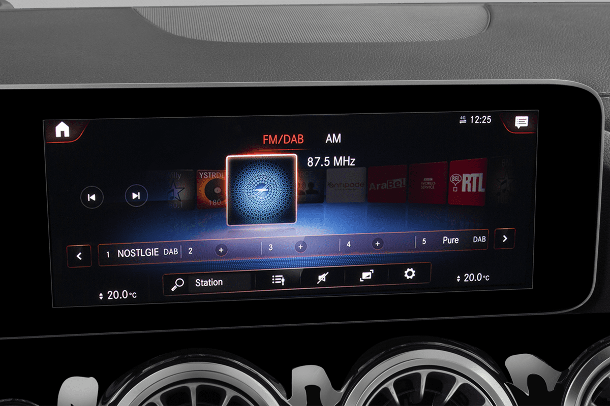 Audiosystem eines Mercedes GLA