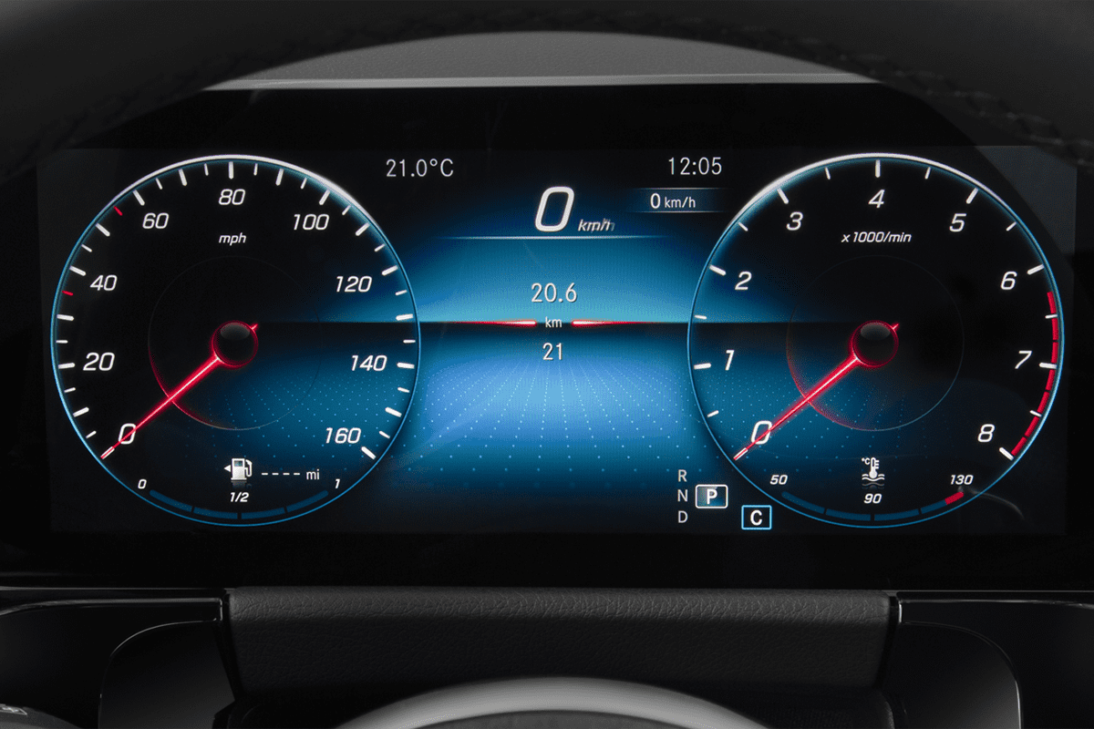 Kombiinstrument eines Mercedes GLA