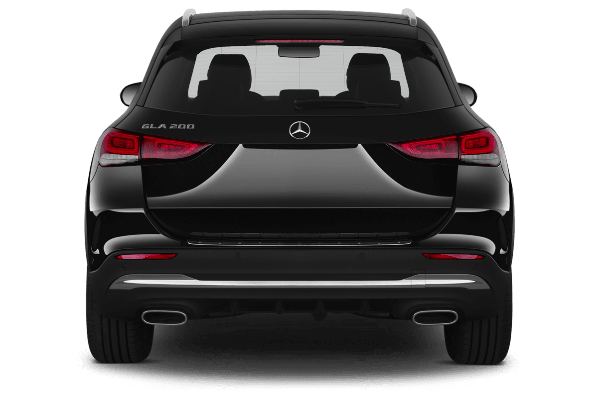Heckansicht eines Mercedes GLA