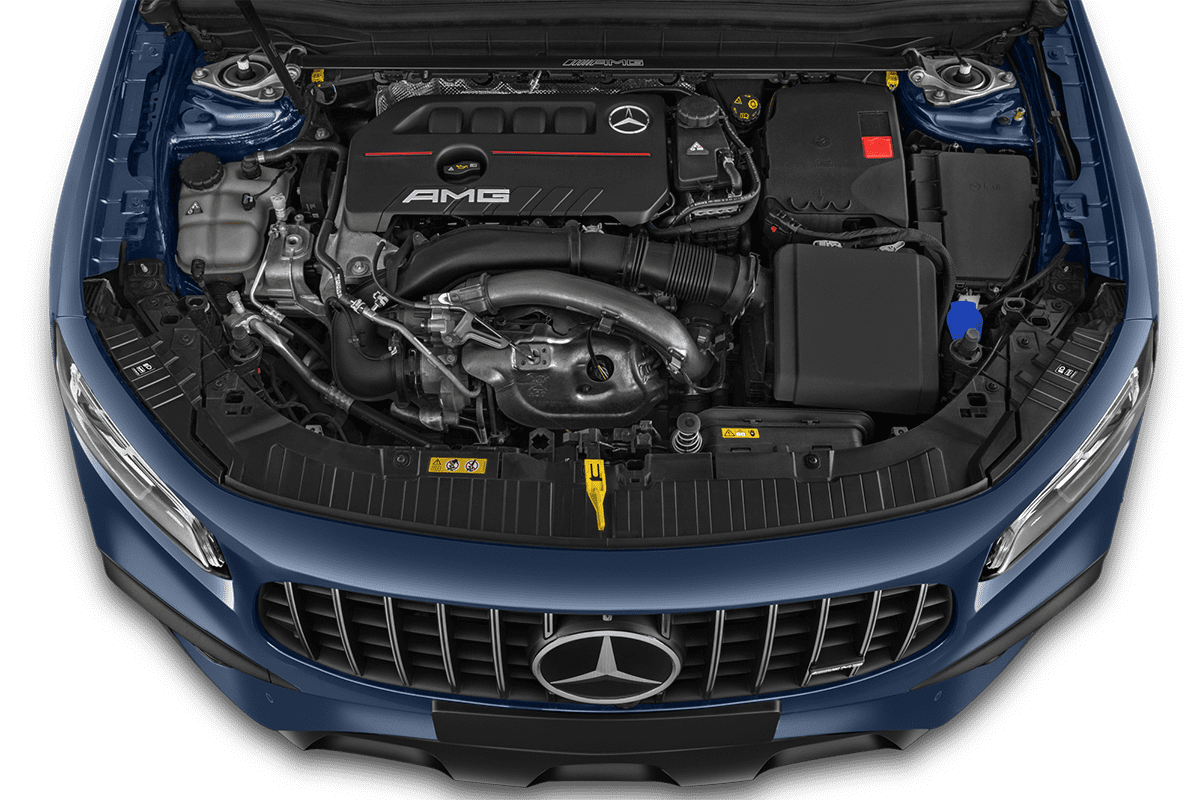 Motorraum eines Mercedes GLB