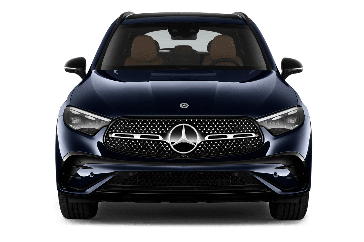 Frontansicht eines Mercedes GLC, freigestellt