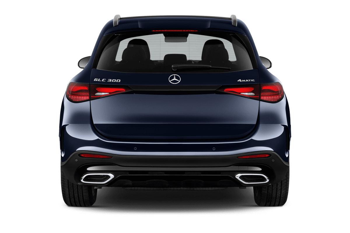 Heckansicht eines Mercedes GLC