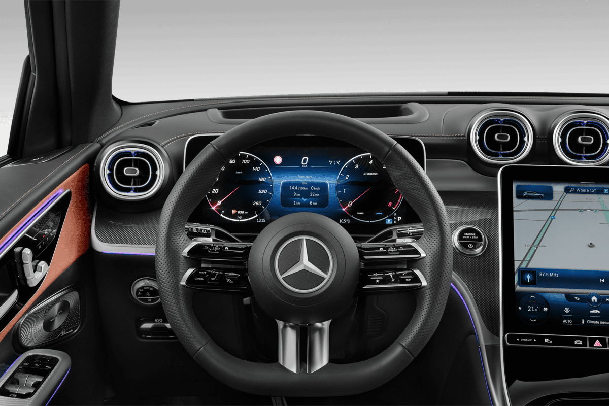 Lenkrad eines Mercedes GLC