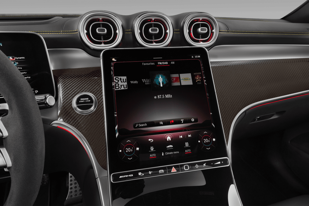 Audiosystem eines Mercedes GLC Coupé