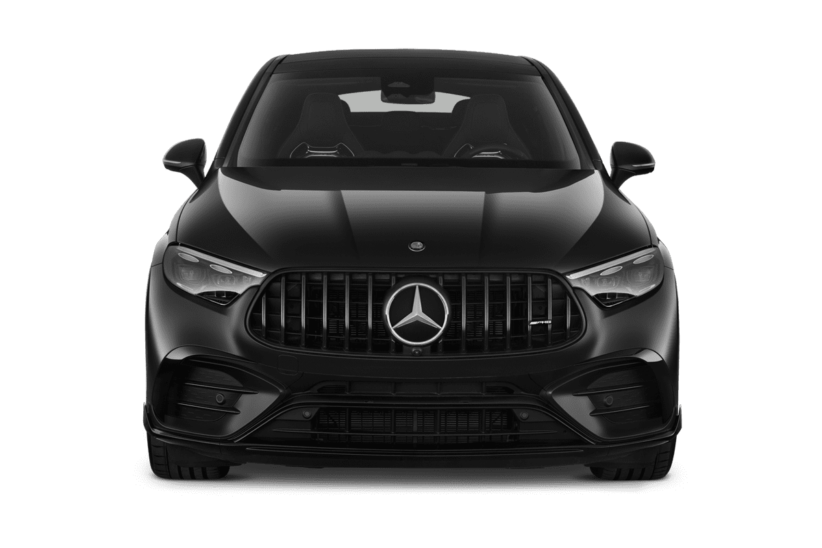 Frontansicht eines Mercedes GLC Coupé, freigestellt