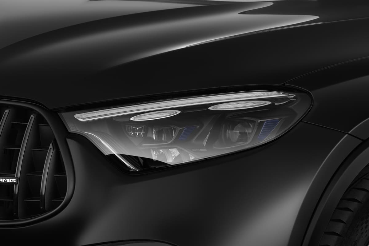 Frontscheinwerfer eines Mercedes GLC Coupé