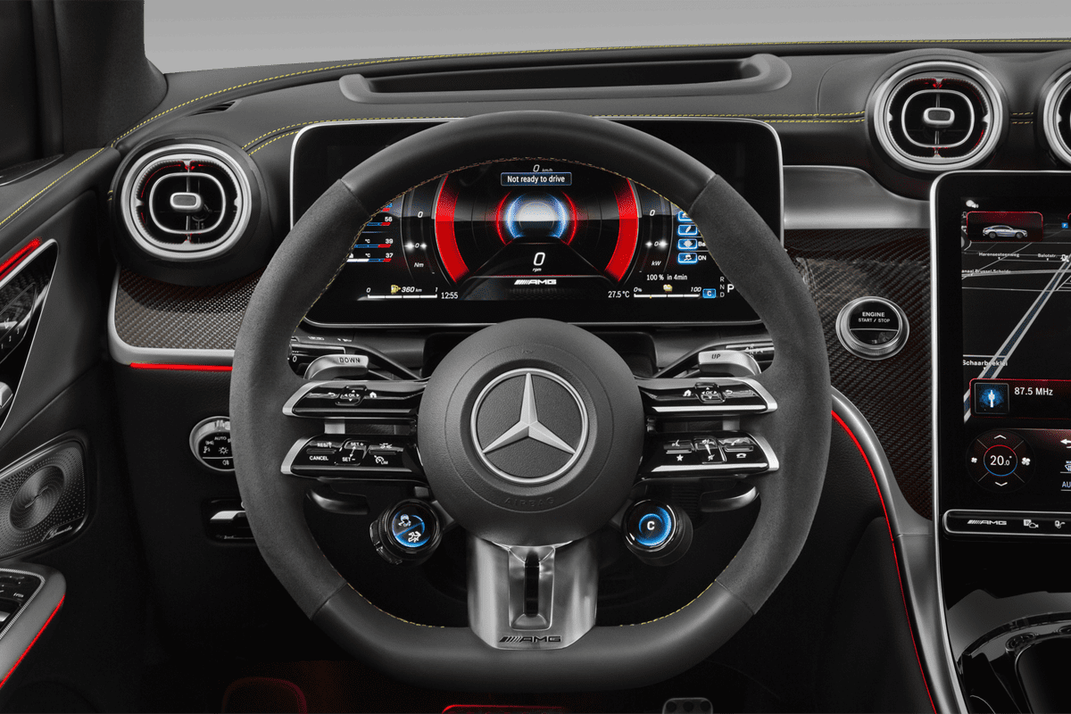 Lenkrad eines Mercedes GLC Coupé