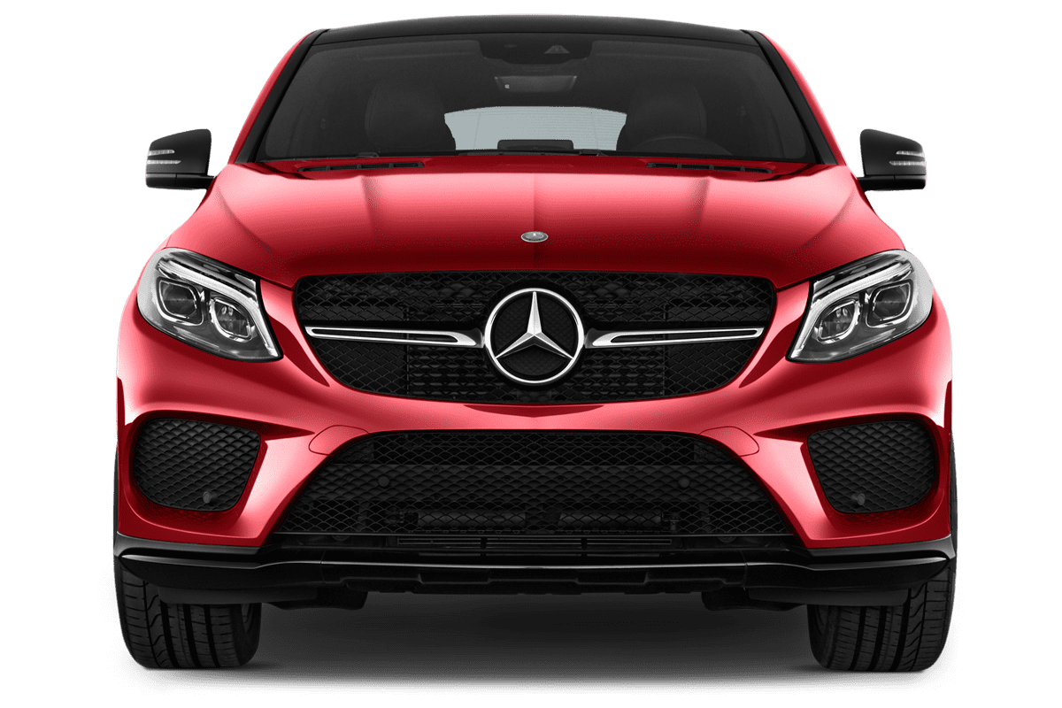 Frontansicht eines Mercedes GLE-Coupé, freigestellt