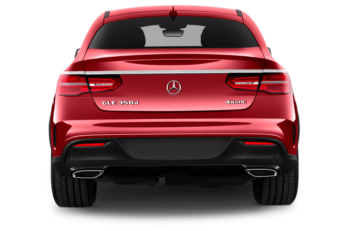 Heckansicht eines Mercedes GLE-Coupé