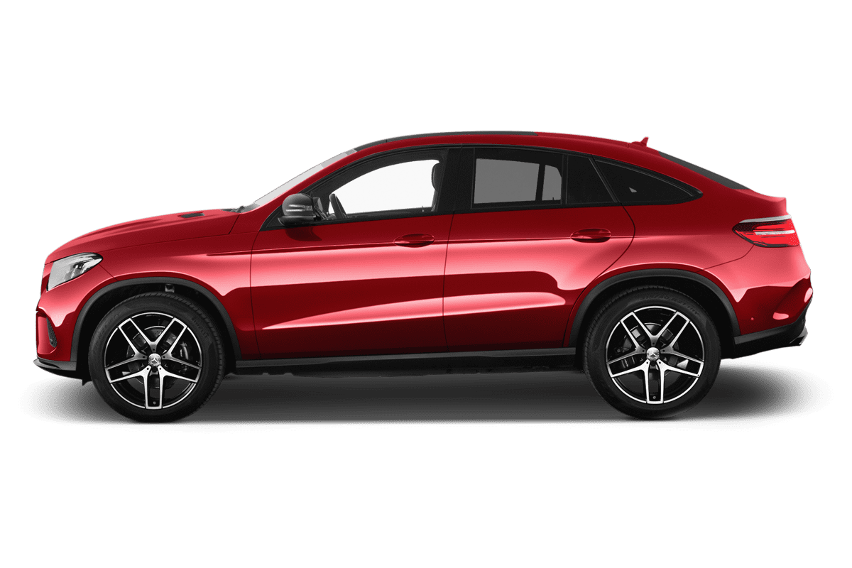 Seitenansicht eines Mercedes GLE-Coupé