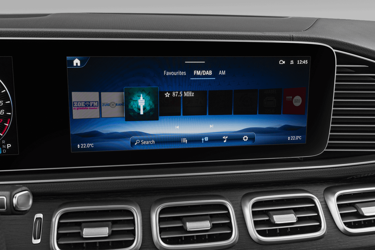 Audiosystem eines Mercedes GLE-Coupé Plug-in-Hybrid