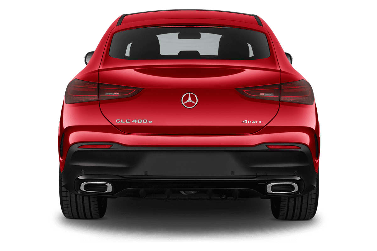 Heckansicht eines Mercedes GLE-Coupé Plug-in-Hybrid