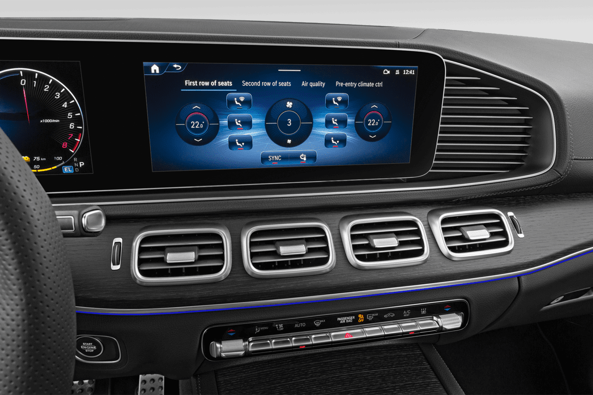 Klimasteuerung eines Mercedes GLE-Coupé Plug-in-Hybrid