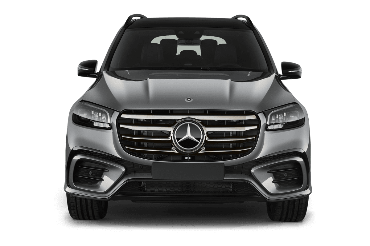 Frontansicht eines Mercedes GLS, freigestellt