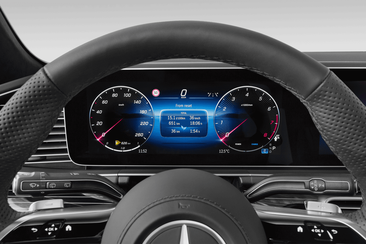 Kombiinstrument eines Mercedes GLS