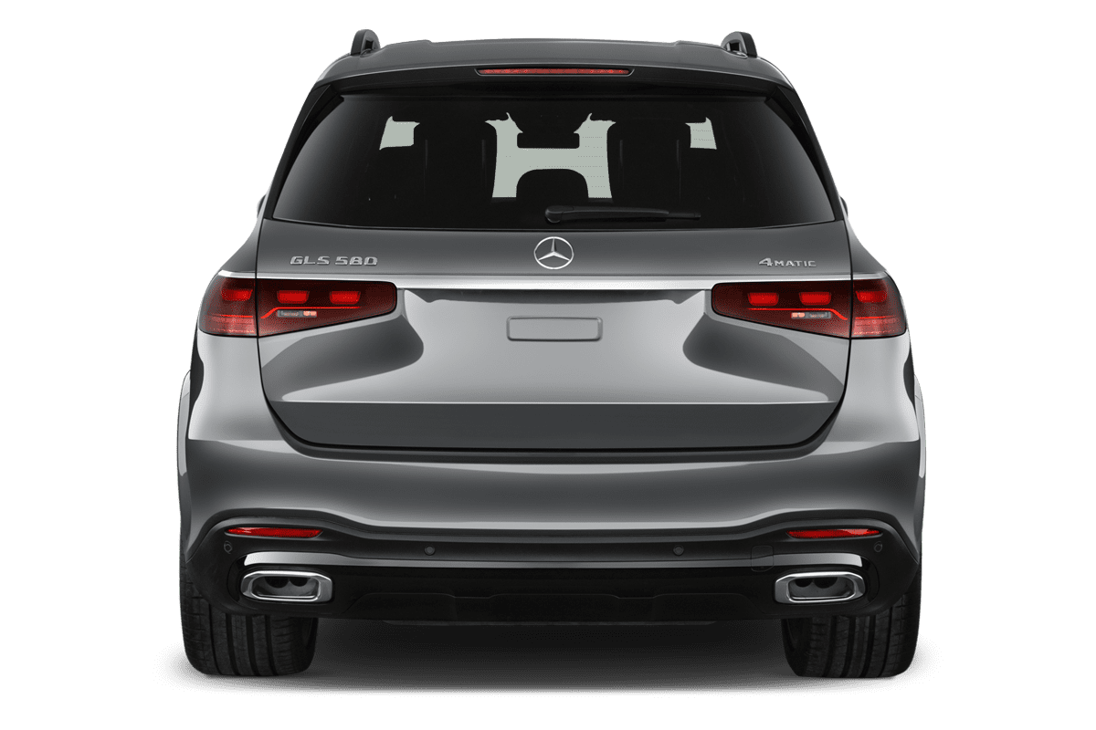 Heckansicht eines Mercedes GLS
