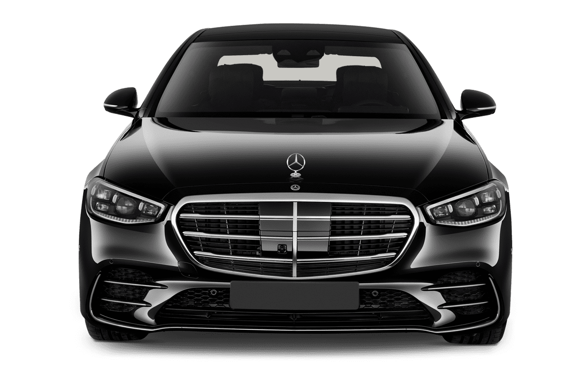 Frontansicht eines Mercedes S-Klasse Plug-in-Hybrid, freigestellt