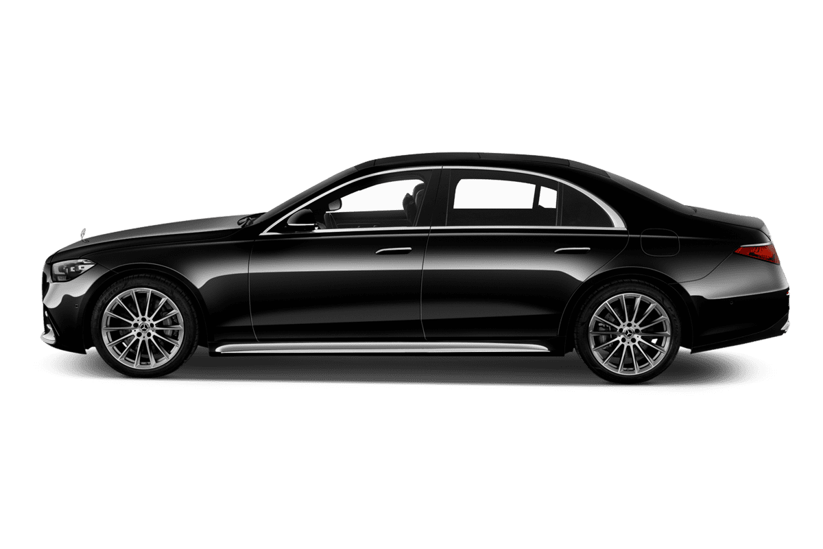 Seitenansicht eines Mercedes S-Klasse Plug-in-Hybrid