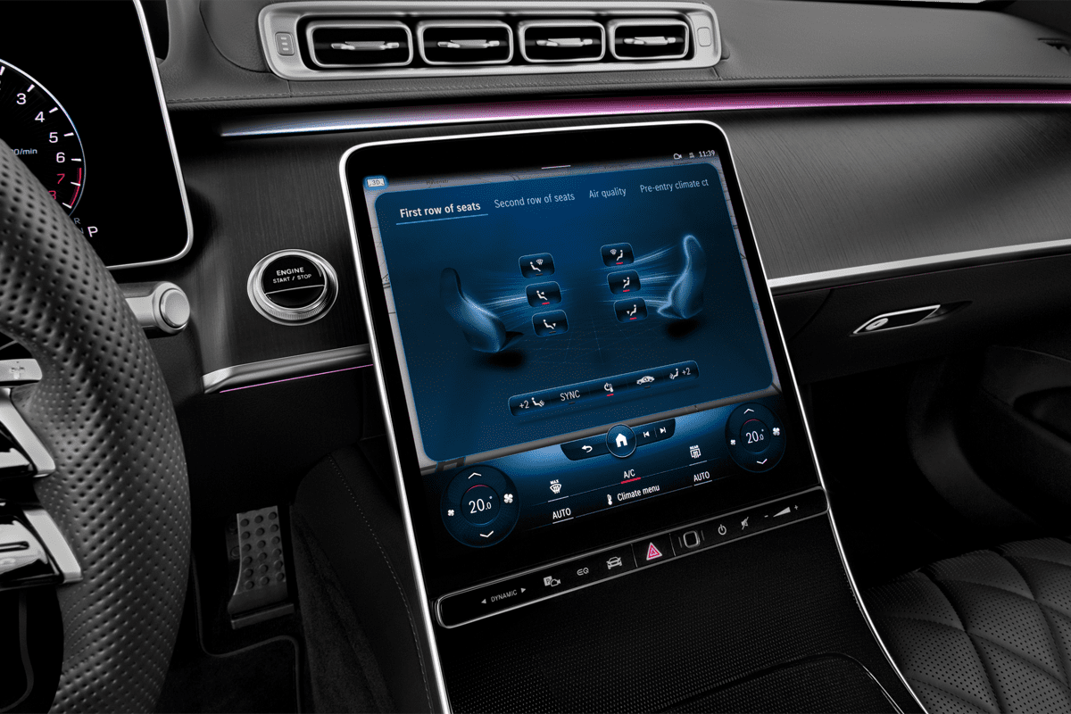 Klimasteuerung eines Mercedes S-Klasse Plug-in-Hybrid