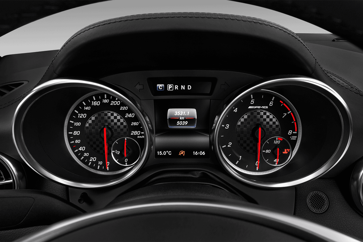 Kombiinstrument eines Mercedes SLC