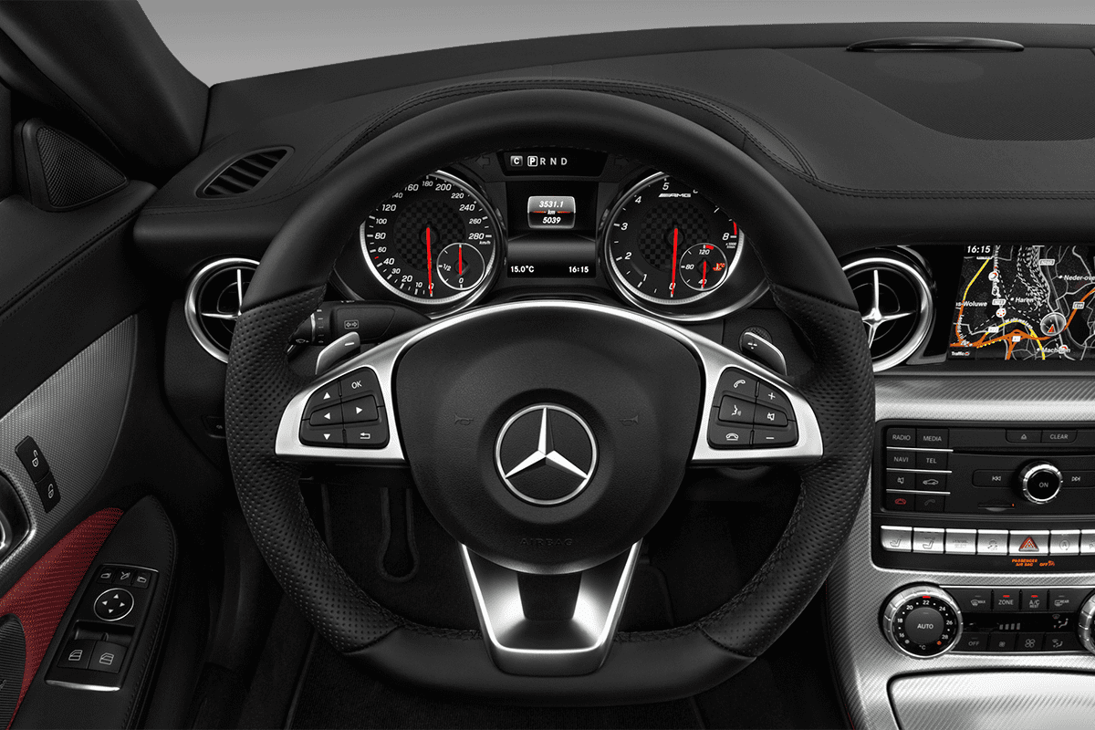 Lenkrad eines Mercedes SLC