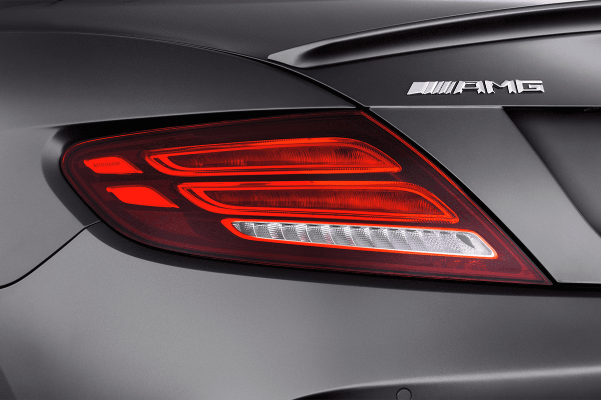 Heckleuchten eines Mercedes SLC