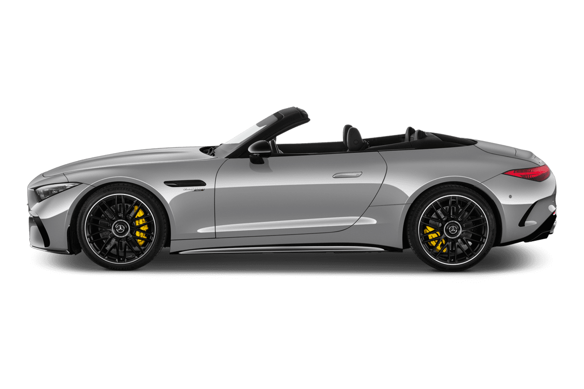 Seitenansicht eines Mercedes AMG SL Roadster